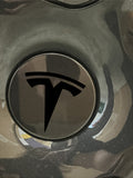 Wheel Cap Logo Decals For The 2018-2024 Tesla Model 3 (x4)