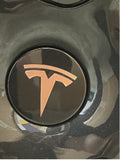 Wheel Cap Logo Decals For The 2018-2024 Tesla Model 3 (x4)