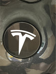 Wheel Cap Logo Decals For The 2018-2024 Tesla Model 3 (x4)