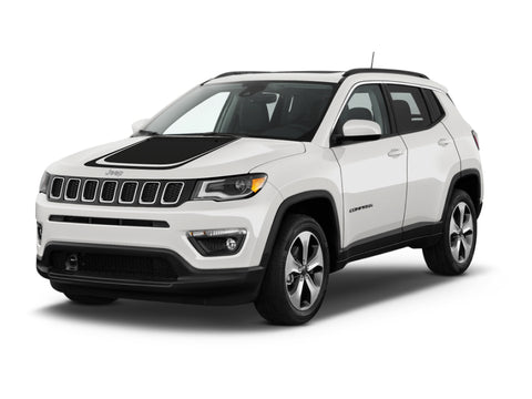 Stripe Hood Decal Cover for 2017-2021 Jeep Compass