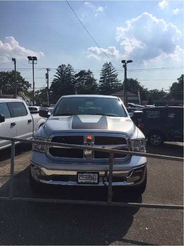 Custom "U" Shape Hood Decal Cover for 2019-2024 Dodge Ram