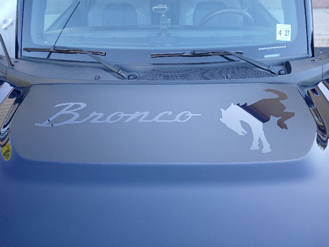 Bronco Logo Hood Decal for 2021-2024 Ford Bronco