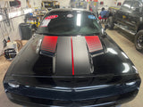 Two Tone Layered Strobe Hood for 2014-2024 Dodge Challenger