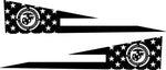 United States Marine Corps Bedside Panel Decals For The 2023-2024 Tesla Cybertruck (x2)