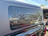 Distressed American Flag Window Decals for the 2021-2024 2 Door Ford Bronco (x2)