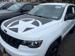 Military Star Hood Decal for 2011-2022 Jeep Grand Cherokee