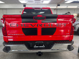 OE Style Tailgate Stripe Decals And Word Insert for 2019-2024 Chevrolet Silverado