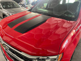 OE Style Hood Stripe Decals for 2019-2024 Chevrolet Silverado