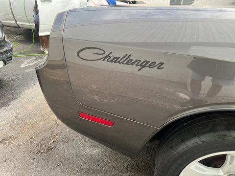 Vintage "Challenger" Quarter Panel Decals For The Dodge Challenger (x2)