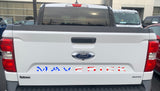 Tailgate "Maverick" American Flag Decal Inserts for 2022-2024 Ford Maverick