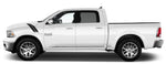 "HEMI" Fender Slash Decals for 2009-2018 Dodge Ram 1500 (x2)