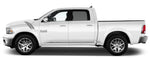 "HEMI" Fender Slash Decals for 2009-2018 Dodge Ram 1500 (x2)