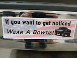 Wear A Bowtie 11" Chevy Bumper Sticker