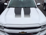 Chevrolet Silverado 2016 Hood Stripe Strobe Decal Kit