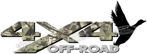 4x4 Off Road Duck Hunting Camouflage Decal