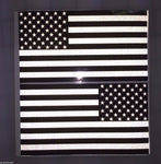 5" American Flag (Black/White) 3M REFLECTIVE Decal set