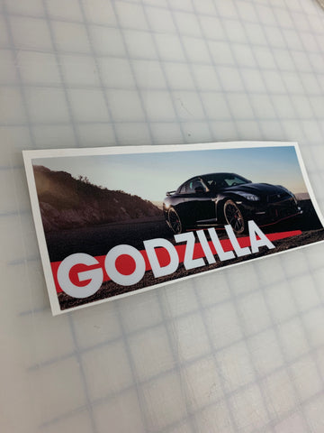 Godzilla GTR: 8" JDM Slap Sticker Decal