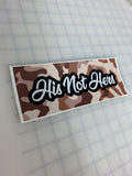 His Not Hers: 8" JDM Slap Sticker Decal