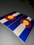 5" Colorado 3M Reflective Sate Flag Decal set