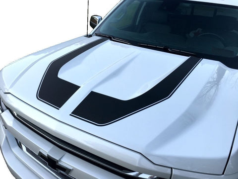 2016 to 2018 Rally Edition Style Hood Decal Z71 Chevrolet Silverado 1500